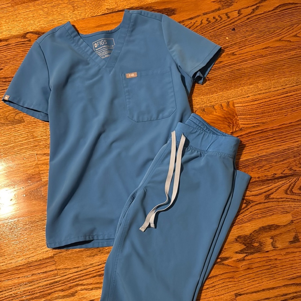 Figs Capri Blue Scrubs